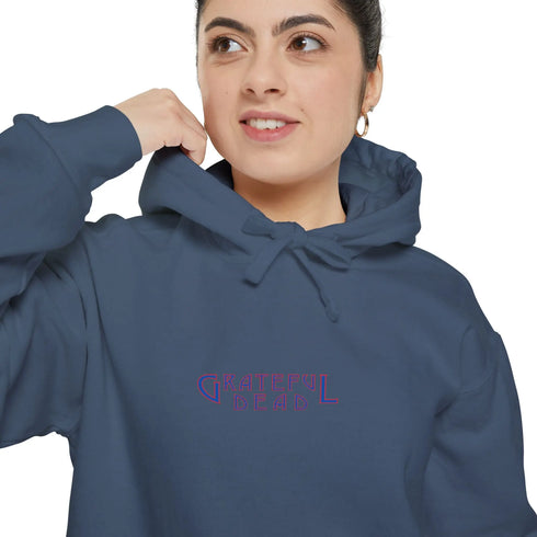 Tie-Dye Bear Vineyard Collection Unisex Garment-Dyed Hoodie StealieShop